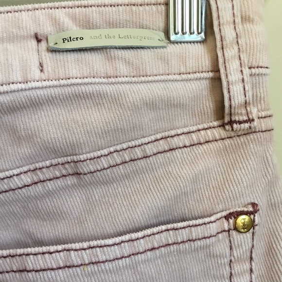 Anthropologie Pilcro and the Letterpress Pink Parallel Corduroy Pants - Picture 6 of 11